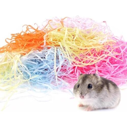 Dorakitten 6 Packs Solid Color Paper Shred Multipurpose Assorted Gift Basket Filler For Small Animals DIY Pet Nest Accessories