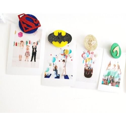 Photo Clips Banner Glitter Super Hero Baby Shower Happy Birthday Party Decoration Supplies For Garden Home Room Decor Dekoration