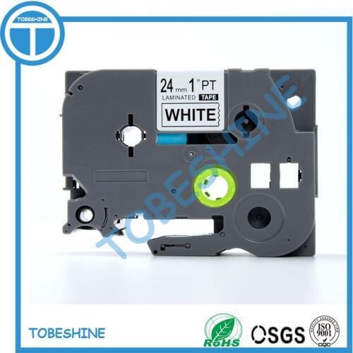 Good quality 24mm laminated label tape 100% compatible with P touch printer TZe 251 tz251