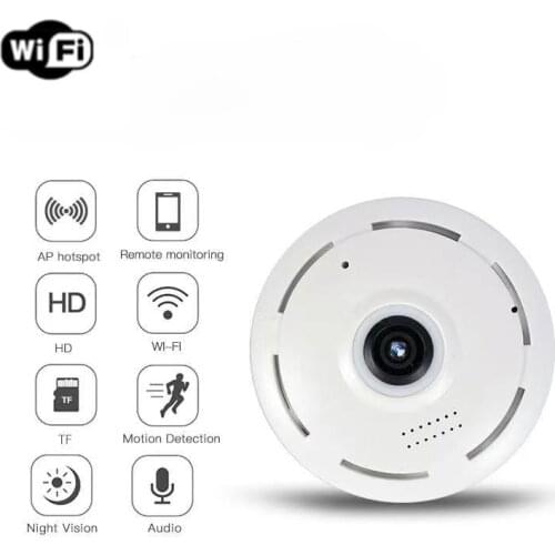 960P 360 degree panoramic fisheye lens IP camera WiFi home security CCTV camera infrared night vision camera baby monitor