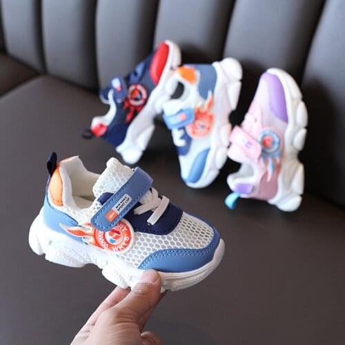Boys Breathable Casual Sneakers Baby Toddler Shoes Girls with Anti-slippery Children Wear-resistant Sneakers Size 21-30