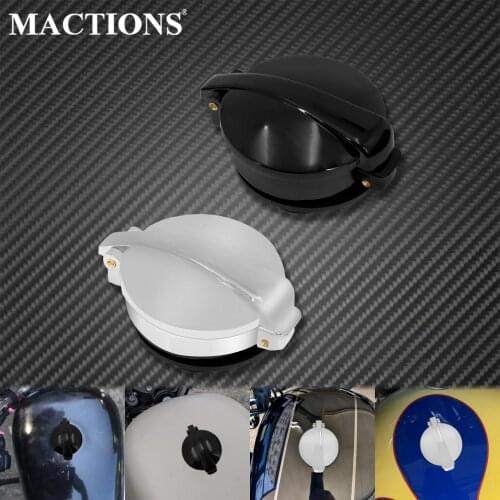 Motorcycle Fuel Gas Tank Cap Cover Black Chrome For Harley Touring Road King Softail Deluxe FLSTN Sportster XL883 Dyna Fatboy