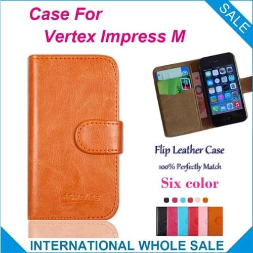 Hot!New Arrival Vertex Impress M Case, 6 Colors High Quality Leather Exclusive Cover For Vertex Impress M Tracking