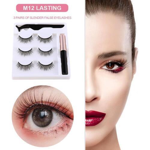 Magnetic Eyeliner Liquid Eyeliner False Eyelashes Set Tweezer Waterproof Eye Lashes
