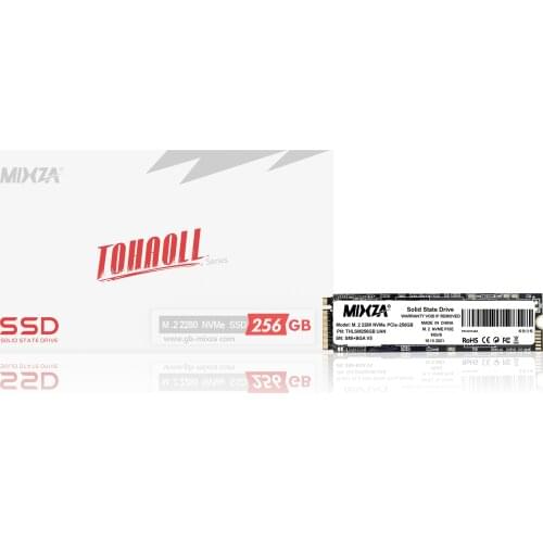 MIXZA 256GB 512GB SSD NVMe PCIe Gen3x4 8Gb/s M.2 2280 3D NAND 350TBW High Performance SLC Cache Internal Solid State Drive