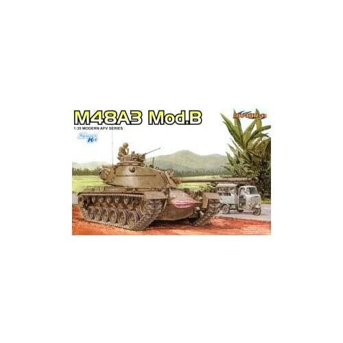 1/35 scale model Dragon 3544 M48A3 Mod.B "Barton"medium chariot
