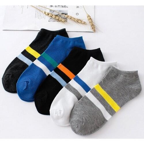 Men Socks Mesh BreathableSummer Cotton Sports Boat Short Casual Socks comfor Absorb Sweat Ankle Socks Set Meias Accessories