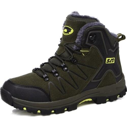 Rock Shoes Anti-skid Winter Hunting Climbing Mountain Tactical Boots Military for Men High Top waterproof Lace Up Trail Footwear