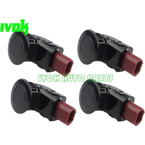 Set of (4) Parking Distance Control Sensors PDC For Honda CR-V 2.4L 04-13 Odyssey 3.5L 05-09 39680-SHJ-A61 39680SHJA61 Black