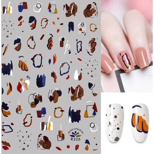 2021 NEW Graffiti Art Design Stickers for Nails Manicure Nail art Decoration Nail Stickers