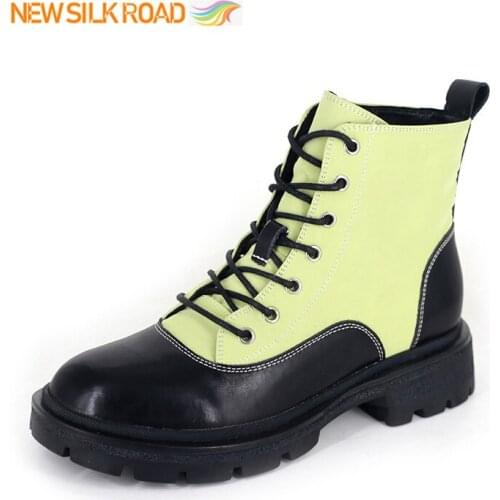 New Arrival Plush Canvas Denim Engineering Martens Women Boots Fur Platform Classic Knight Thermal Booties Chunky Ankle Shoes