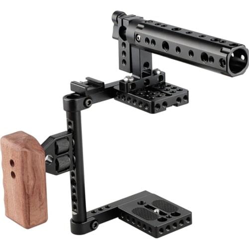 Cooling Protective Frame SLR Camera Cage Rig Extension Cheese Mount for Canon EOS R5 R6 80D GH5 5Ds 5D4 5D3 5D2 Stabilizer