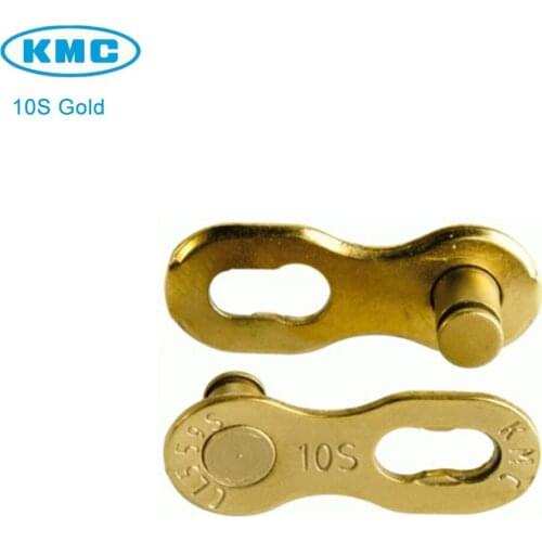 Original KMC 1/2" X 11/128" 10 Speed Missing Link 10 Gold non-reusable for Trekking 5.88 mm Magic Chain 6 Pair/lot