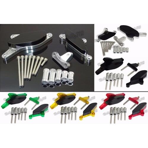 Sale 2Pcs Left & Right Engine Crash Pads Frame Sliders Protector For Kawasaki Ninja ZX10R ZX 10R ZX-10R 2008 2009 2010