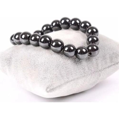 Cool Magnetic Hematite Stone Beads Bracelet Beads Hematite Stone Therapy Health Care Magnet Hematite Beads Bracelet Mens Jewelr