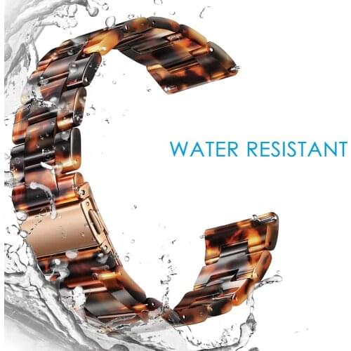 Galaxy watch 42mm strap for samsung galaxy active 2 40mm 44mm S2 classic amazfit bip band Resin smartwatch bracelet Accessories