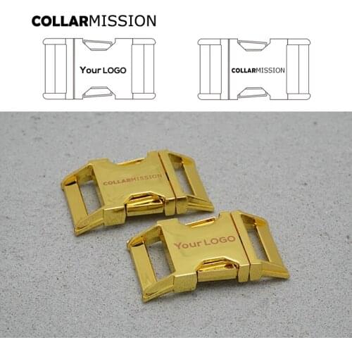 Retailing engraved metal buckle for DIY dog collar accessories 25mm,we provide laser engraving service customize LOGO CK25HJ