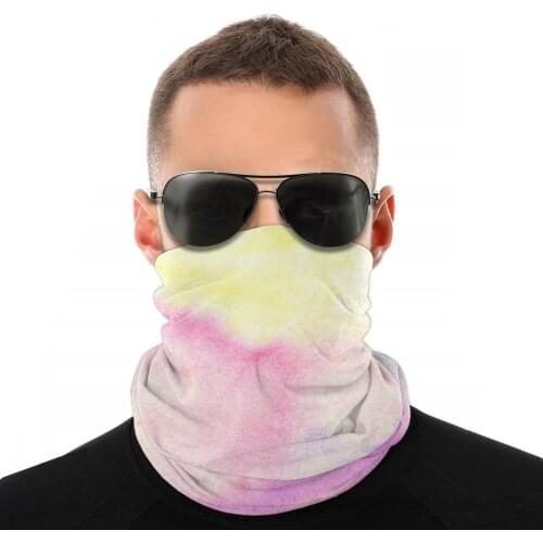 Mixed Color Cloud Scarf Half Face Mask Men Women Fashion Tube Scarf Seamless Bandanas Windproof Headband Cycling Camping