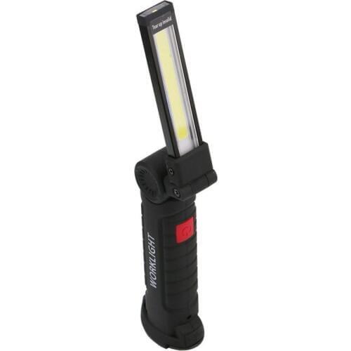 Foldable COB LED Flashlight Torch Flexible Hand Torch Work Light Magnetic Inspection Lamp USB Charging Port