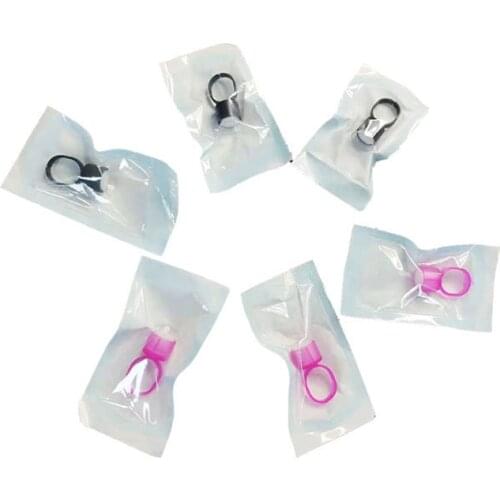 Tattoo Ink Ring Cups Glue Cap with Sponge Microblading Pigment Cup Tattoo Tool Holder Permanent Makeup Accessories Supply