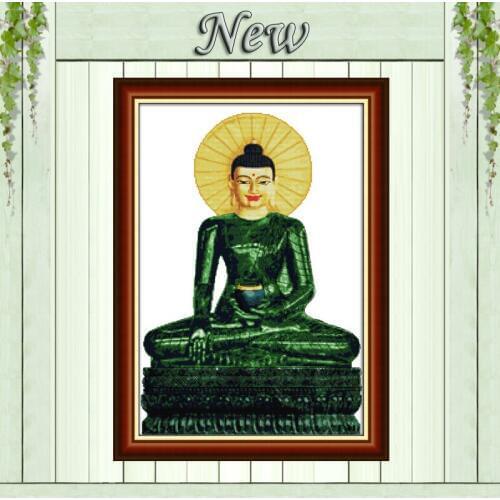 The universe peace big jade buddha Counted Printed on canvas DMC 11CT 14CT Cross Stitch Needlework Sets embroidery kits mascots
