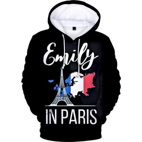 3D Print Emily in Paris Hoodies Casual Sweatshirt Hip Hop Men Women Harajuku Streetwear Hoodie Long Sleeve 3D Clothes Anime Tops