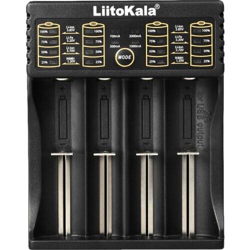 LiitoKala Lii-402 Smart Battery Charger 1.2V 3.7V 3.2V 3.85V AA/AAA for 18490 18350 17670 17500 16340 14500 10440 Batteries