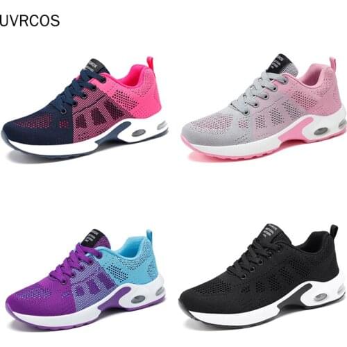 Running Shoes Women Breathable Casual Shoes Outdoor Light Weight Sports Shoes Casual Walking Platform Ladies Sneakers Black