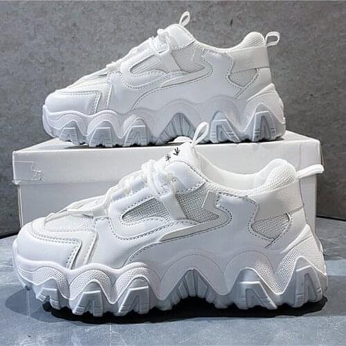 High Quality Sneakers Womens Platform Shoes Designers Fashion Lace Up Casual Shoes for women Comfort Breathable Chunky Sneakers