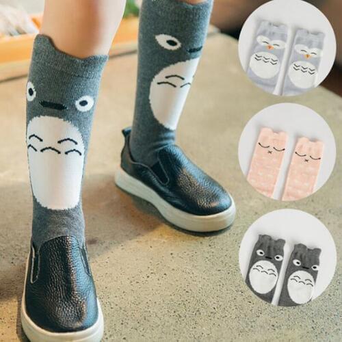 1 Pair Unisex Lovely Cartoon Fox Kids Baby Socks Knee Girls Boys Baby Toddler Cute Socks Animal Infant Soft Cotton Socks 0-6 Y