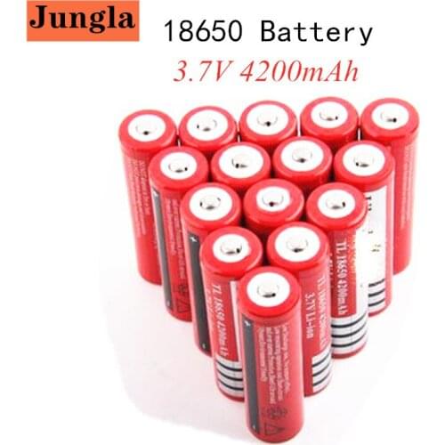 2-20 PCS 18650 battery 3.7V 4200mAh rechargeable liion battery for Led flashlight Torch batery litio battery
