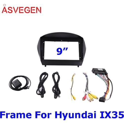 9 Inch Car Fascia For Hyundai IX35 Fascias Audio Fitting Adaptor Panel Frame Car DVD Frame Dashboard
