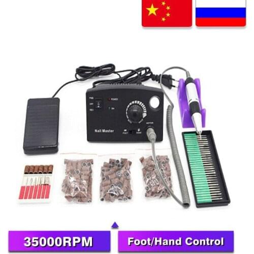 Professional Nail Drill Machine Acrylic Nail Drill Electric Nail Drill File 35000RPM Machine for Acrylic Nails for Home Salon