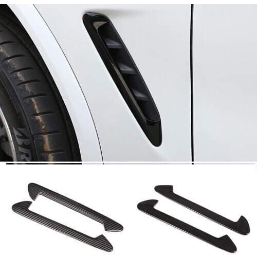 Car Fender Side Emblem Badge Decal for BMW X3 X4 G01 G02 2018 2019 ABS Plastic Side Air Fender Vent Trim Accessories CarStyling