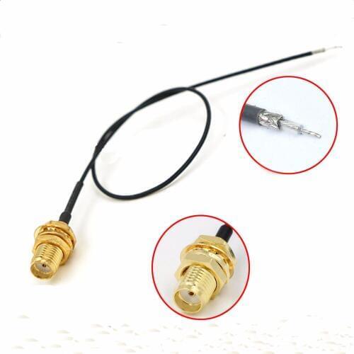 Free shipping 2PC SMA Female Connector Antenna WiFi With 1.13mm coaxial cable RF1.13 For PCI Wifi Card Wireless Router