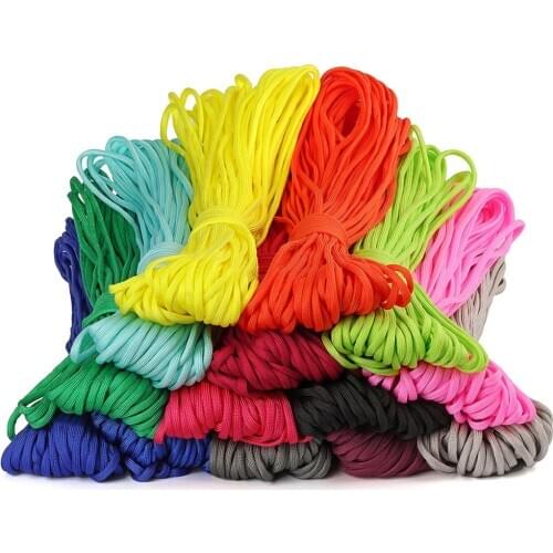 330ft Colorfull Paracord 5mm Parachute Cords 550 Lanyard Tent Rope 7 Strands 100m/330 yards Paracord For Hiking Camping Ropes