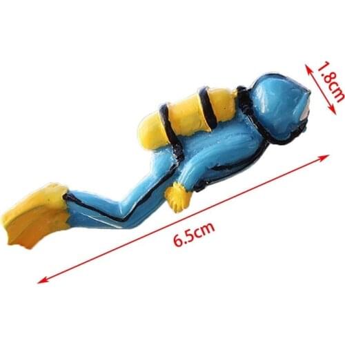Aquarium Treasure Hunter Diver Action Figure Aquarium Decoration Fish Tank Ornament Landscape Aquarium Accessories