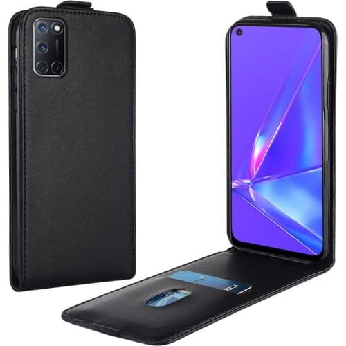 Flip Up and Down Leather Case for OPPO A92 CPH2059 CPH2069 PADM00 PDAM10 Vertical Cover for OPPO a92 Case Phone Bag