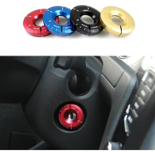 Car Engine Start Ignition Cover Styling Ringhole Sticker Accessories Case For Volkswagen Golf Polo Passat Magotan For Audi A1 A3