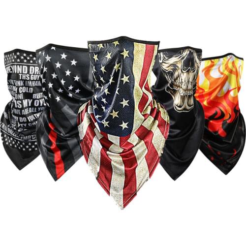 Summer Cold Ice Motorcycle Face Mask Men Skull Caps Helmet Balaclava Headwrap Bandana Face Shield Headband Running Cycling Hat