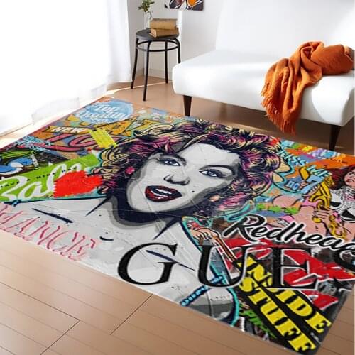 Marilyn Monroe Rug, New Fashion Rugs, Living Room Rug, Modern Rug, Home Decor Rugs, Rugs, 3d Print Rug, Kids Room Rugs, sm186