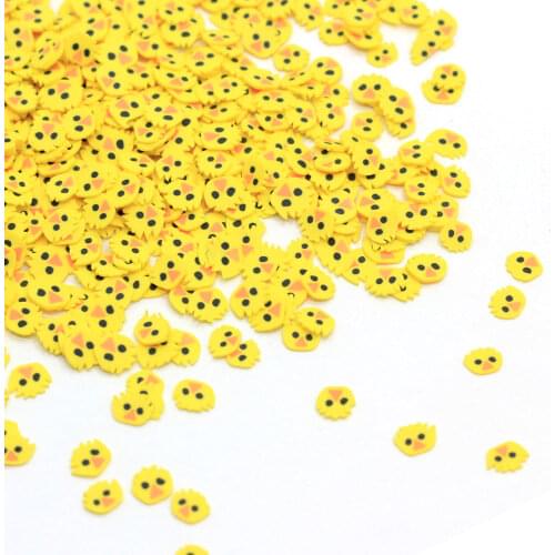 Lovely Baby Chicks Polymer Clay Slices Kawaii Miniature Yellow Baby Chicks Slice For And Nail Art