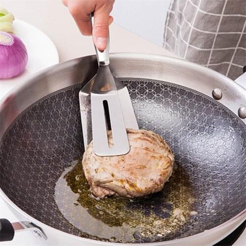 Kitchen BBQ Bread Utensil Set Barbecue Tong Fried Steak Shovel Fried Fish Shovel Clamp Kitchen Bread Meat Clamp Stainless Steel