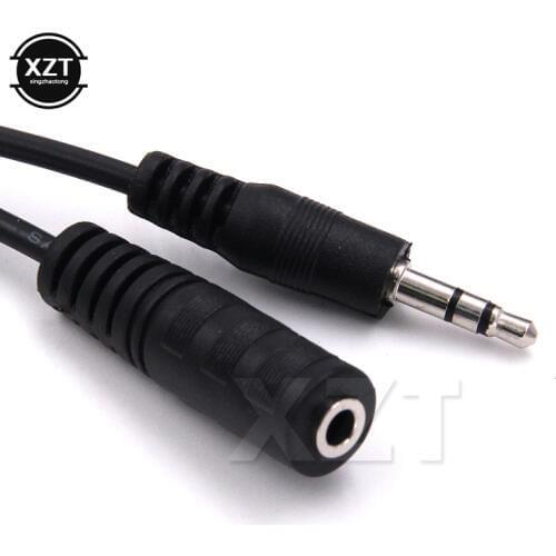Hot sale New 1.3M Jack 3.5 mm Male to Female Stereo Aux Cable Extension Cable For iPhone8 8S Headphone/PC/DVD/TV/Car Audio Cable