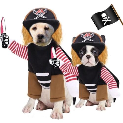 Legendog Pirate Pet Clothes Halloween Christmas Cosplay Funny Apparel For Dog Cat Pet Creative Halloween Pet Decor Pets Costumes
