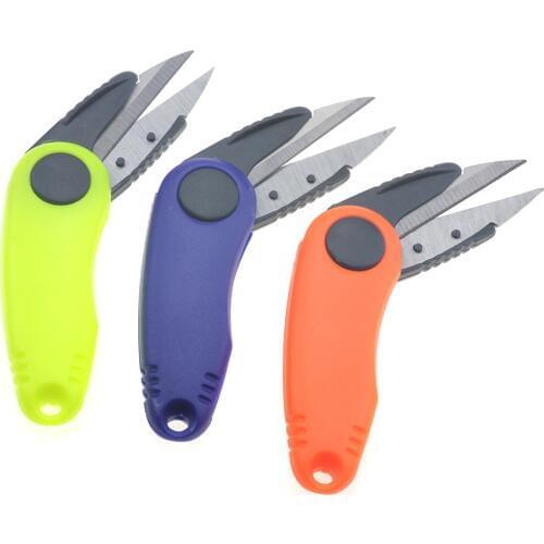 Rompin 1pcs Fold Fish Scissor Fishing Tackle for Fishing Clipper Cutting Line Multi-purpose Portable Fishing Scissor Tackle