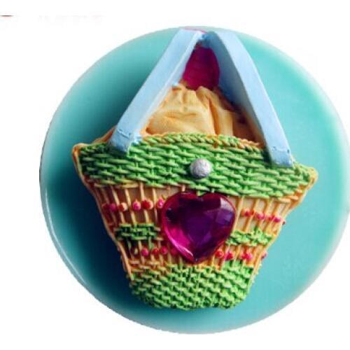 DIY bag modelling chocolate mold silicon fondant Cake decoration mold wholesale fondant mold