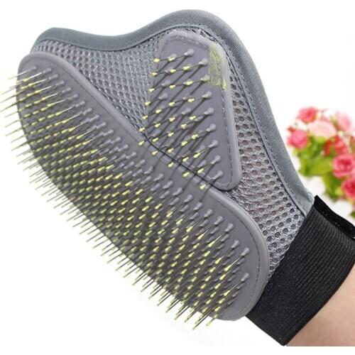 Silicone Dog Pet brush Glove Deshedding Gentle Efficient Pet Grooming Glove Dog Bath Cat Cleaning Supplies Pet Glove Dog Combs