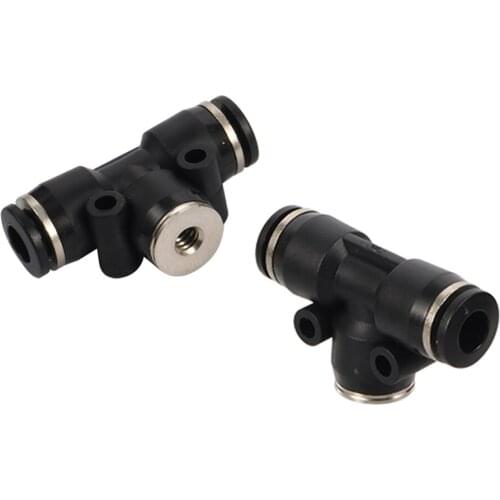 3/16 Inch to 1/4" Interface Slip Lock Tee Connector Quick connector mist cooling Pipe joint adapter Misting System Tool 5 Pcs