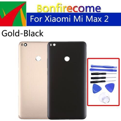 Max2 Battery Back Cover For Xiaomi Mi Max 2 MiMax2 Back Battery Door Rear Housing Cover Case Chassis Shell replacement